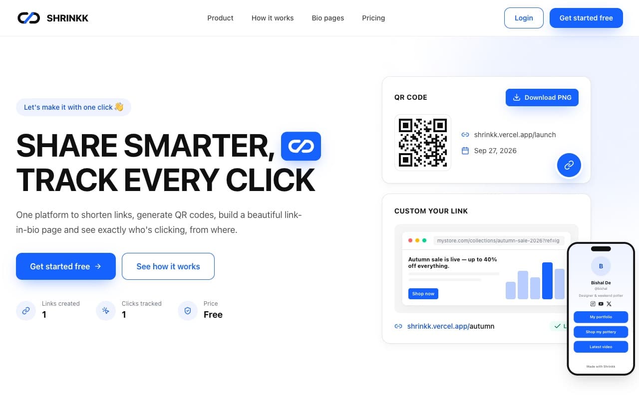 Shrinkk website